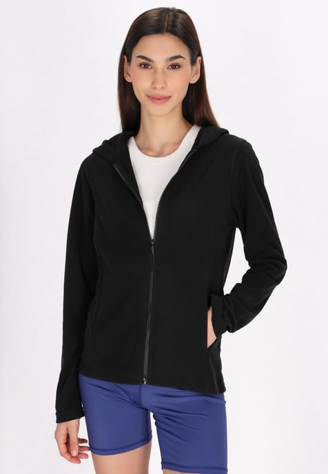 Mymo Fleece jas Dames zwart - Image 3