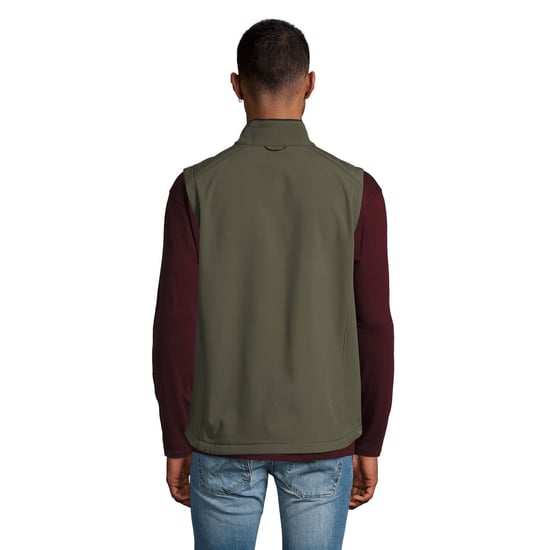 SOLS Heren Rallye Softshell Mouwloos Gilet (Leger) - Image 2