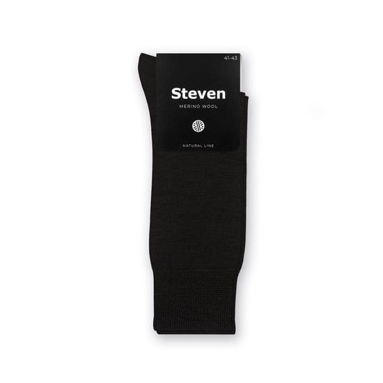 Steven - Heren 1 Paar Originele Merino Wol Sokken voor de Winter - Zwart - Image 2