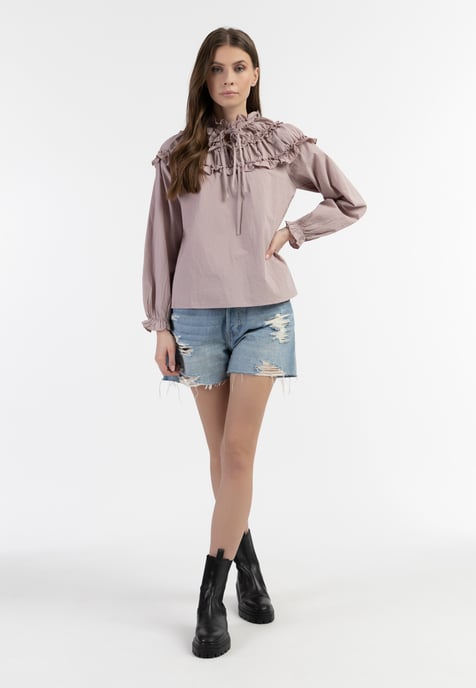 Dreimaster Blouse Dames oud roze - Image 2