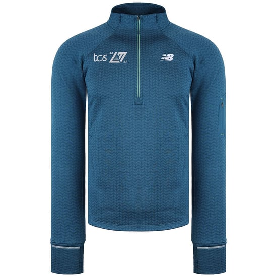New Balance NB Heat Grid Heren Blauwe Trui - Image 1