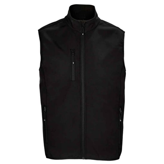 SOLS Heren Falcon Softshell gerecyclede bodywarmer (Zwart) - Image 1