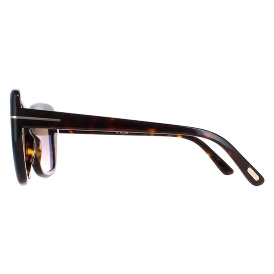 Tom Ford Square Womens Dark Havana Brown Gradient Maeve FT1008