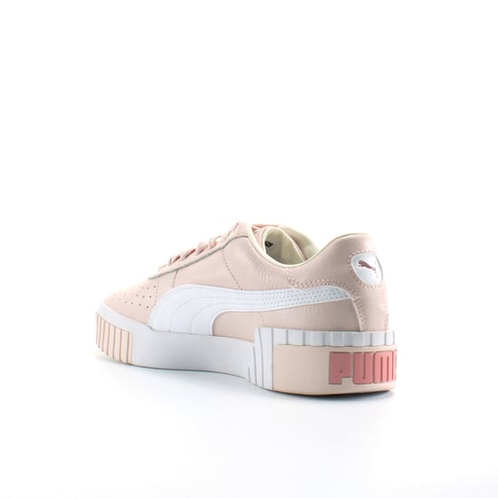 Puma Cali Pink Leather Womens Lace Up Trainers 369155 11