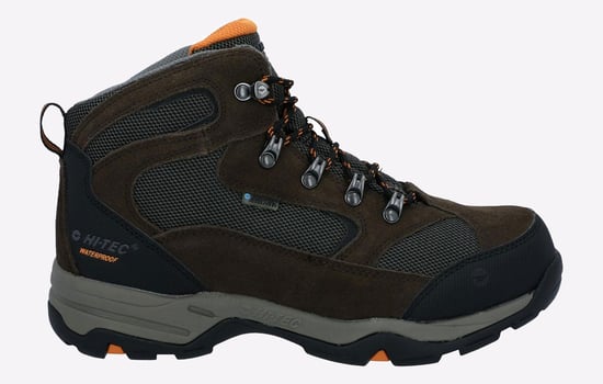 Hi-Tec Storm Wide Heren Wandelschoenen Van Donkerbruin/Donker Taupe Suède - Image 1
