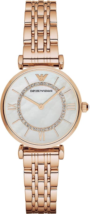 Emporio Armani Gianni T-bar Dames Horloge Rosékleurig AR1909 - Image 1