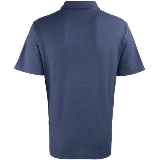 Premier poloshirt met studs voor heren (Marine) - Image 2