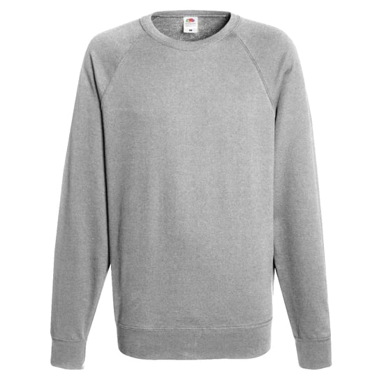 Fruit Of The Loom Heren Lichtgewicht Raglan Sweatshirt (240 GSM) (Heather Grijs) - Image 1