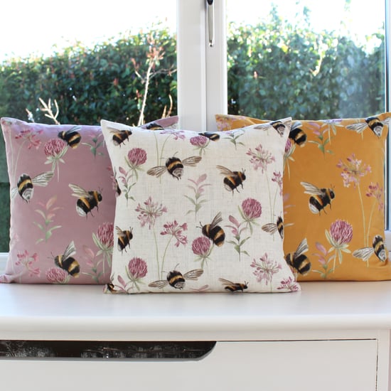 Country Bee Garden Feather Filled Cushion