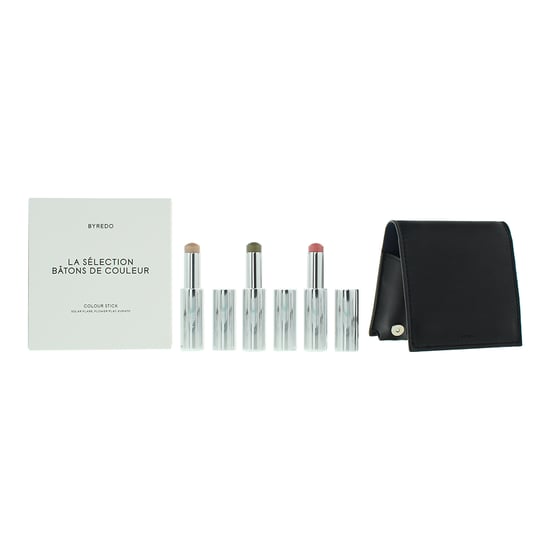 Byredo Colour Stick Set 3 x 9g with Leather Pouch Dark Blue - Solar Flare, Flower Play + Kumato