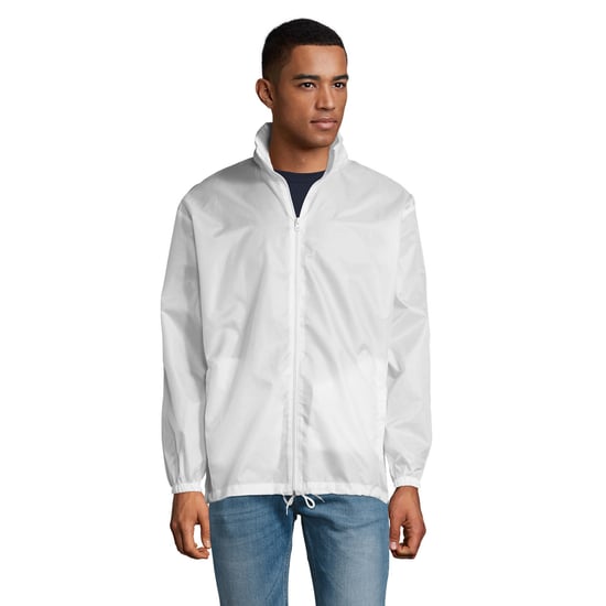 SOLS Unisex windjack met shift voor volwassenen (Wit) - Image 1