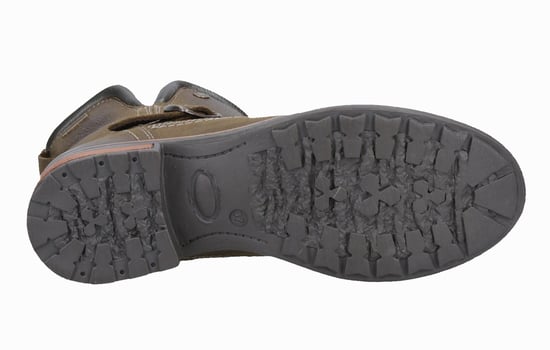 Cotswold Kinsham Leren Dames Khaki Winter Laarzen Tot Halverwege De Kuit - Image 4