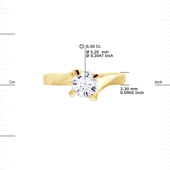 DIADEMA - Ring - Diamond - Yellow Gold