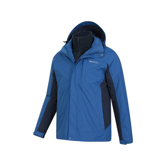 Mountain Warehouse Heren Thunderstorm 3 in 1 Waterdichte Jas (Blauw) - Image 3