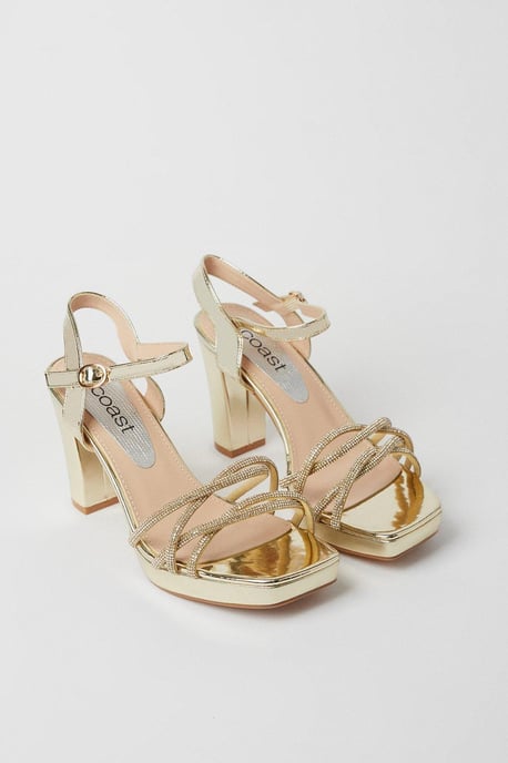 Taylor Diamante Platform Heeled Sandals - Image 3