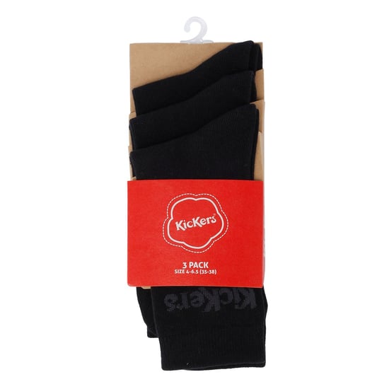 Kickers 3 PK zwarte sokken - Image 1