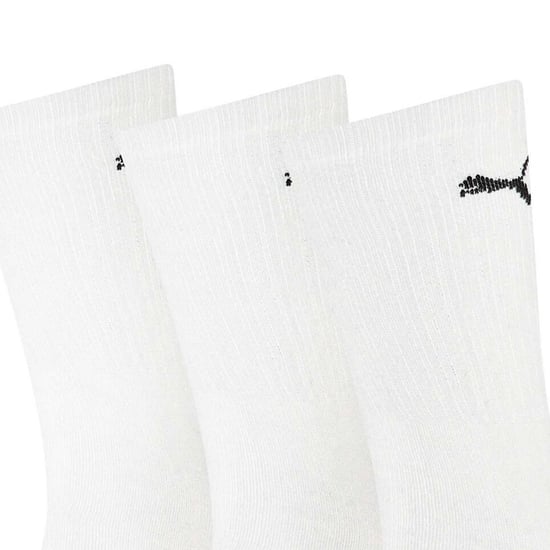 Puma Unisex Sportsokken voor volwassenen (set van 3 stuks) (Wit) - Image 3