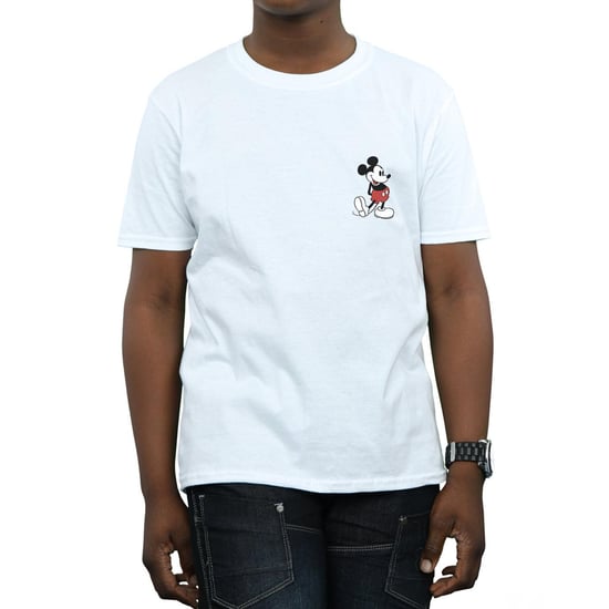Disney Jongens Mickey Mouse Kickin Retro Borst T-shirt (Wit) - Image 3