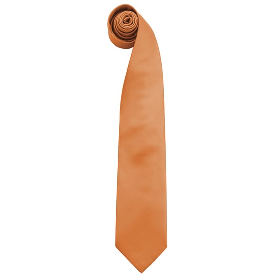 Premier Herenmode "Kleuren" Work Clip On Tie (Pakket van 2) (Oranje) - Image 1