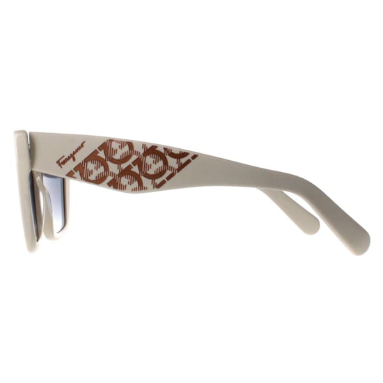Salvatore Ferragamo Cat Eye Womens Ivory Blue Gradient SF1081SE