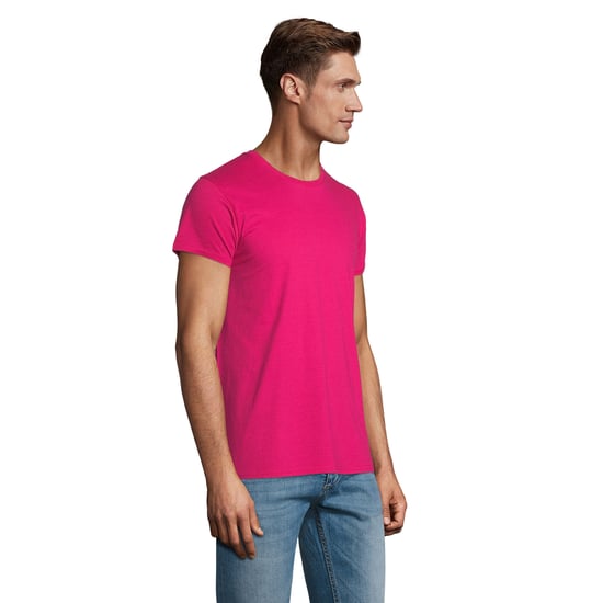 SOLS Heren Pioneer Biologisch Katoenen T-Shirt (Fuchsia) - Image 3