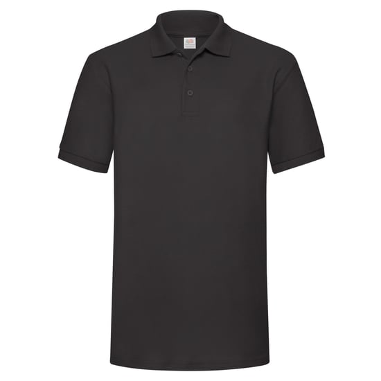 Fruit of the Loom Heren 65/35 Zwaargewicht Poloshirt (Zwart) - Image 1