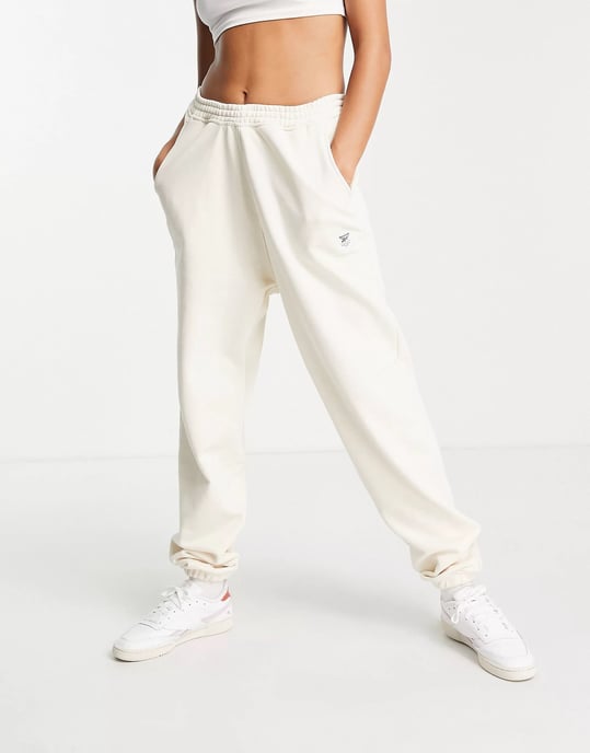 Reebok Womens Joggers In Off White
