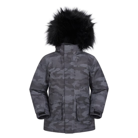 Mountain Warehouse Kinder/Kinder Ranger Camouflage Waterafstotend Jasje (Grijs) - Image 1