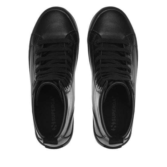 Superga Dames/Dames 2643 Alpina enkellaarsjes van imitatieleer (Totaal Zwart) - Image 3
