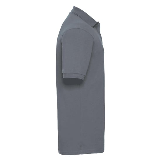 Russell Heren Ripple Collar & Manchet Poloshirt met korte mouwen (Konvooi Grijs) - Image 2