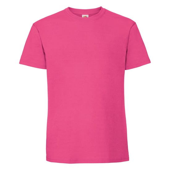 Fruit Of The Loom Mens Ringgesponnen Premium Tshirt (Fuchsia) - Image 1