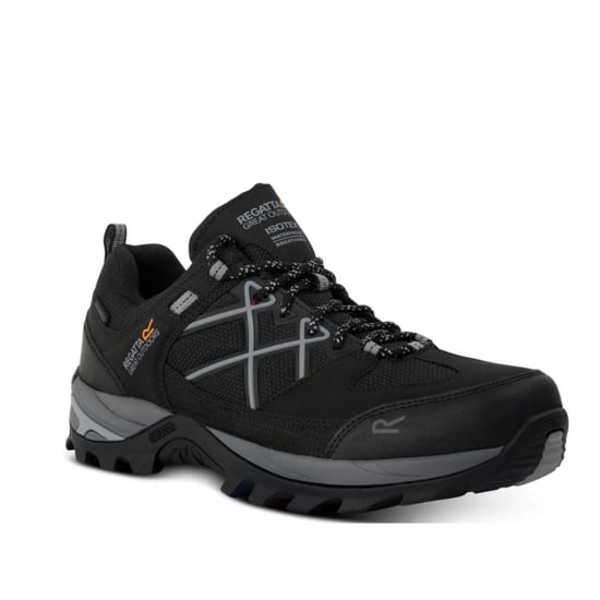 Regatta Mens Samaris III Low Walking Shoes (Black/Granite)