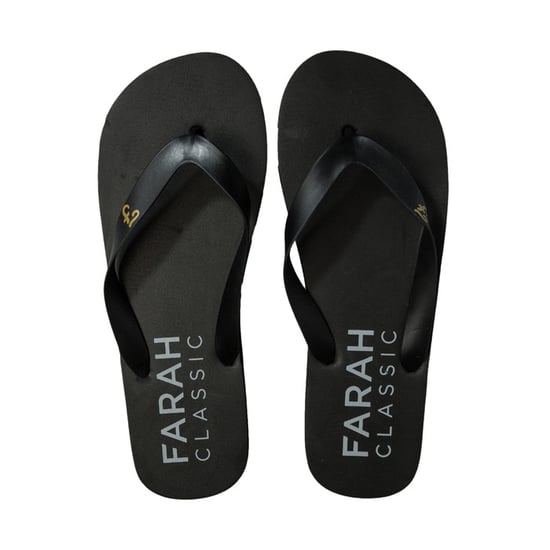 Men's Farah Shore Flip Flop Beach Shoe in Black