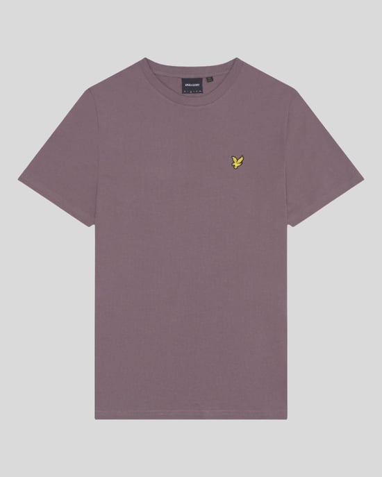 Men's Lyle And Scott Plain T-Shirt in Purple - Image 5