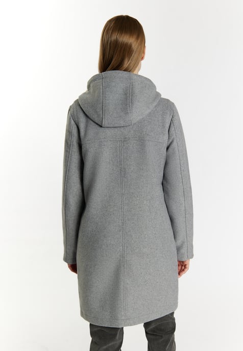 Dreimaster Duffelcoat van wolmix Dames grijs melange - Image 4