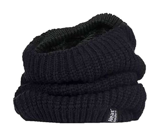 Dames Winter Fleece Gevoerde Thermische Nekwarmer - Zwart - Image 1