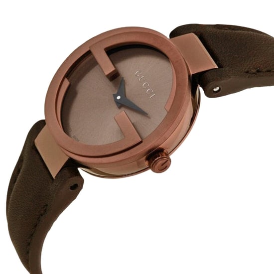 Gucci YA133504 In elkaar grijpende bruine wijzerplaat dames horloge - Image 3
