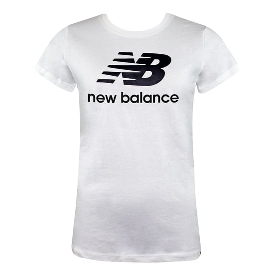 New Balance Short Sleeve White Crew Neck Womens Essentials T-Shirt WT91546 WK