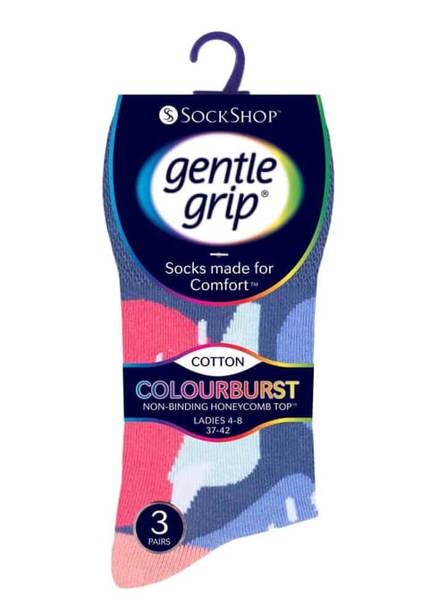 6 paar sokken zonder elastiek damessokken met zachte grip - GG190 - Image 2