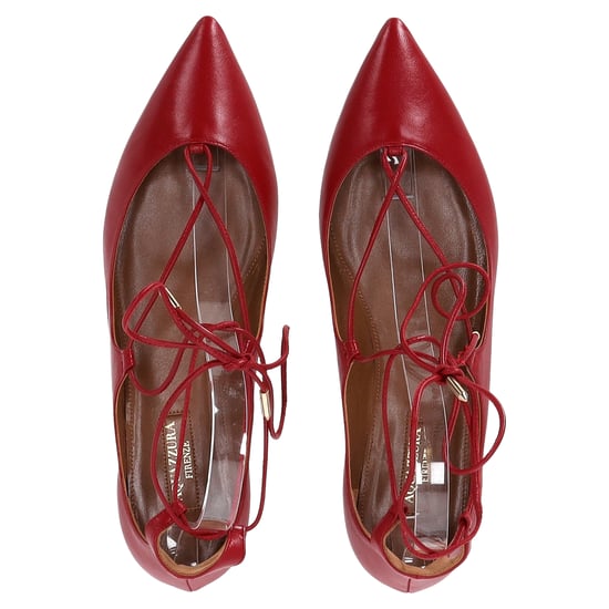 Aquazzura Christhy Laarzen met Veters in Rode Leer - Image 5