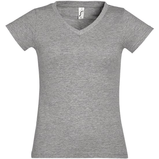SOLS Dames/dames Maan V Hals T-Shirt met korte mouwen (Grijze Mergel) - Image 1