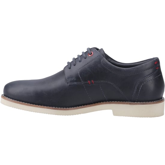 Pod Hampton Leer Heren Navy Veterschoenen - Image 4