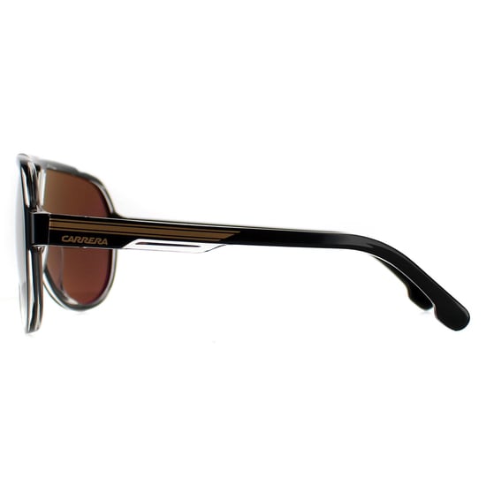 Carrera Aviator Mens Black Gold Gold High Contrast Polarized Antireflex 1057/S