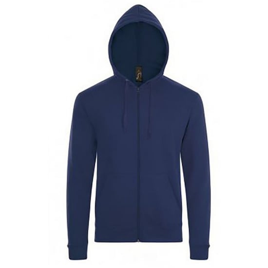 SOLS Herenstenen Ritssluiting in de vorm van een gewone Hoodie (Franse marine) - Image 1