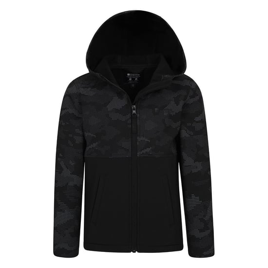 Mountain Warehouse Kinder/Kids Exodus Camo Soft Shell Jas (Zwart) - Image 5