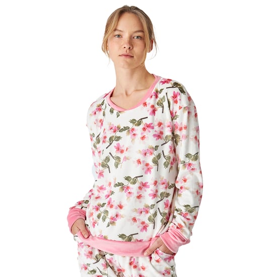Winter pajamas long sleeve velvet JJB4 women