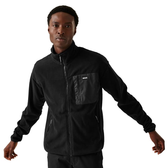 Regatta Heren Frankie Full Zip Fleecejack (Zwart) - Image 4