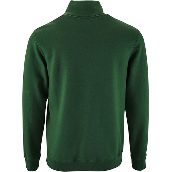 SOLS Heren Stan Contrast Zip Neck Sweatshirt (Fles groen) - Image 2