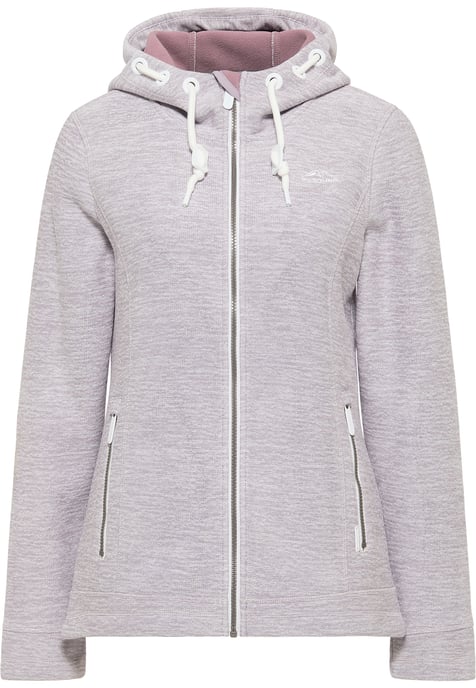 ICEBOUND Yuka serie Gebreide fleece jas Dames licht lavendel melange - Image 1
