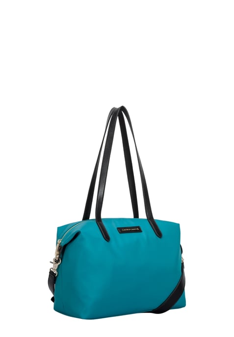 NYLON ZIP TOP TOTE BAG